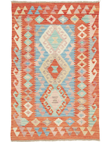 Rug Kilim Afghanistan 85x130 Terracotta Orange