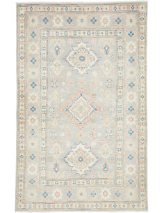 Hand Made Rug Kazak Afghanistan 99x155 Blue Gre
