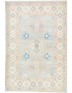 Tappeto Originale Kazak Afghanistan 102x148 Blu
