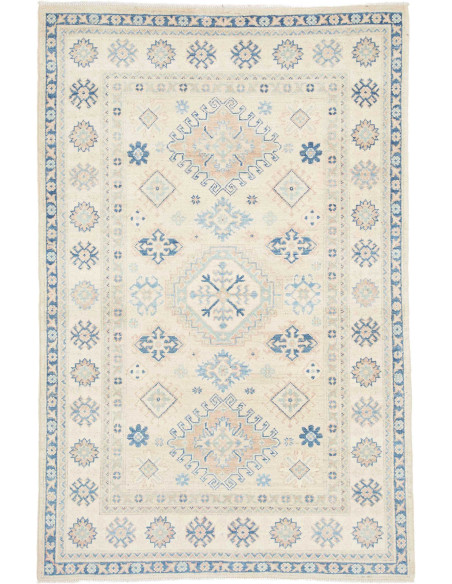 Rug Kazak Afghanistan 117x178 Beige Blue