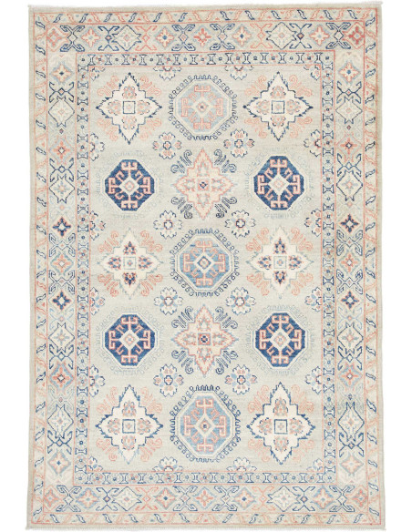 Tappeto Kazak Afghanistan 122x180 Grigio Chiaro