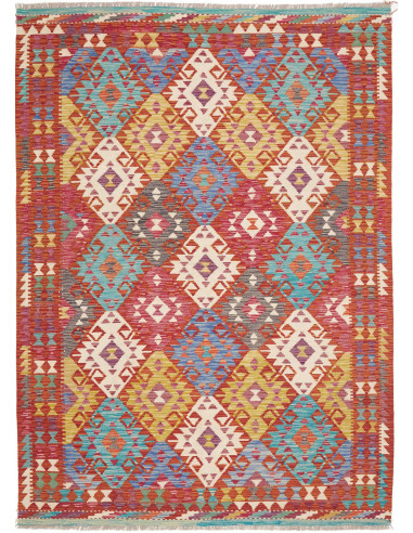 Rug Kilim Afghanistan 167x242 Terracotta Red Sa