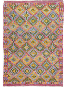 Tappeto Kilim Afghanistan 171x241 Magenta Oro B
