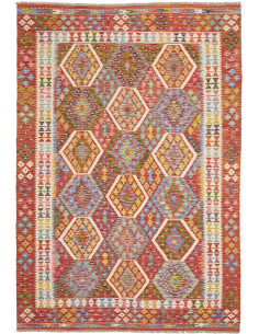 Tappeto Kilim Afghanistan 176x253 Rosso Arancio