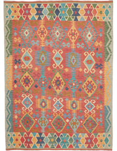 Rug Kilim Afghanistan 178x245 Terracotta Red Bl