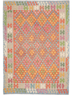 Tappeto Kilim Afghanistan 179x247 Arancione Ros