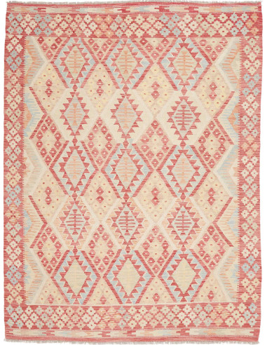 Tappeto Kilim Afghanistan 179x235 Rosso Corallo