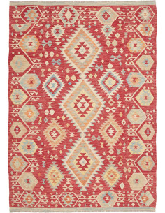 Tappeto Kilim Afghanistan 176x246 Rosso Profond