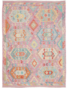 Tappeto Kilim Afghanistan 174x231 Rosa Pastello