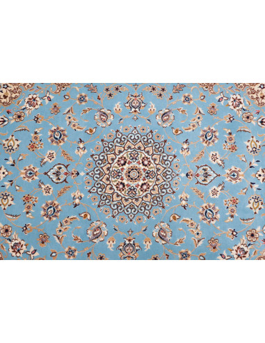 Tappeto Nain 6La Persia azzurro bianco 85x311
