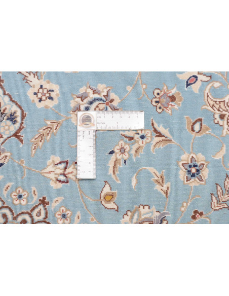 Tappeto Nain 6La Persia azzurro bianco 85x311