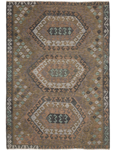 Hand Made Rug Kilim Afghanistan 168x240 Brown B