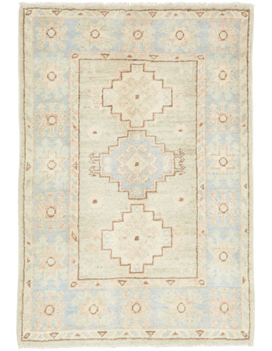 Hand Made Rug Kazak Afghanistan 64x92 Beige Lig