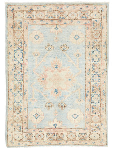 Hand Made Rug Kazak Afghanistan 63x88 Light Blu