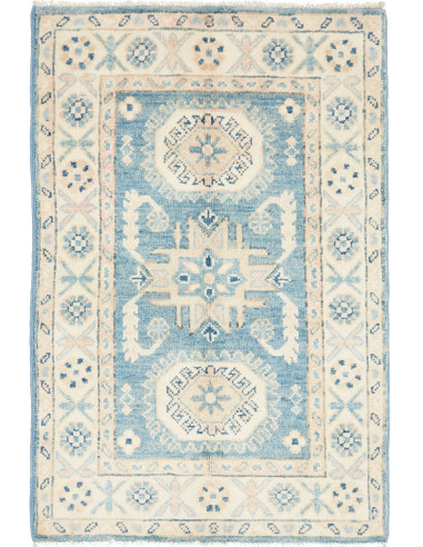 Tappeto Originale Kazak Afghanistan 60x90 Blu C