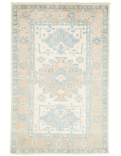 Hand Made Rug Kazak Afghanistan 76x117 Light Bl