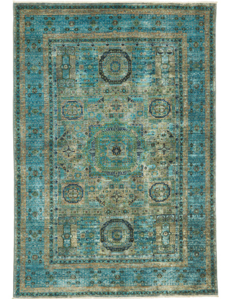 Rug Mamlouk Pakistan 125x181 Teal Turquoise