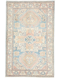 Hand Made Rug Kazak Afghanistan 81x125 Light Bl