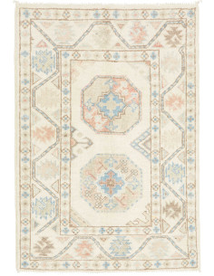 Tappeto Originale Kazak Afghanistan 63x90 Crema