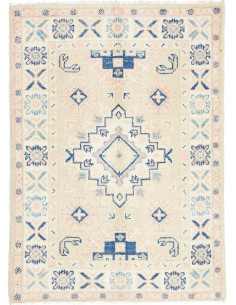 Tappeto Originale Kazak Afghanistan 66x88 Beige