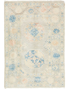 Hand Made Rug Kazak Afghanistan 63x91 Sand Gray