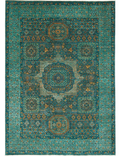 Rug Mamlouk Pakistan 169x236 Teal Emerald Green