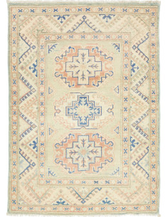 Hand Made Rug Kazak Afghanistan 83x115 Sage Gre