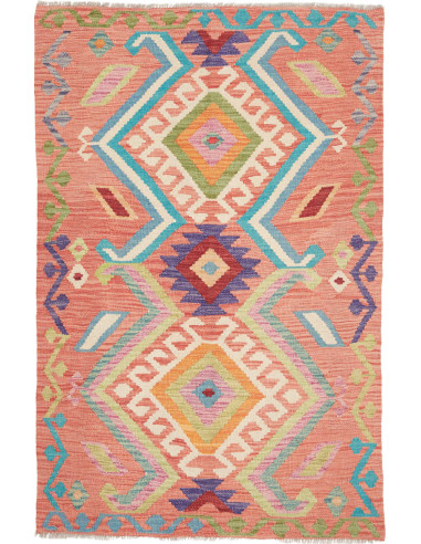 Hand Made Rug Kilim Afghanistan 101x156 Peach O