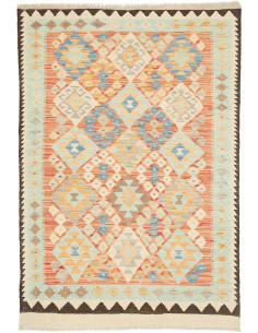 Hand Made Rug Kilim Afghanistan 95x149 Orange L
