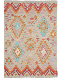 Hand Made Rug Kilim Afghanistan 98x146 Light Bl