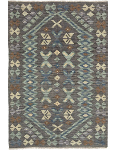 Tappeto Originale Kilim Afghanistan 101x149 Gri