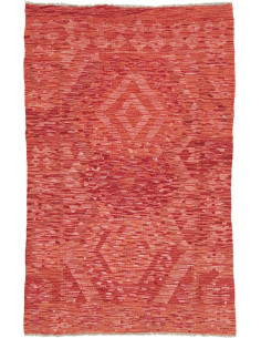 Hand Made Rug Kilim Afghanistan 93x147 Red Oran