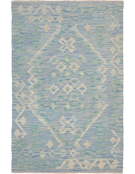 Hand Made Rug Kilim Afghanistan 99x154 Light Bl