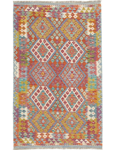Hand Made Rug Kilim Afghanistan 124x204 Orange
