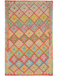Hand Made Rug Kilim Afghanistan 120x183 Multico
