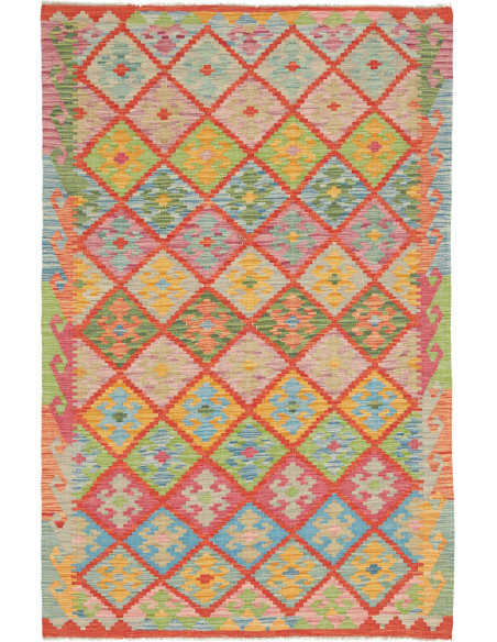 Hand Made Rug Kilim Afghanistan 120x183 Multico