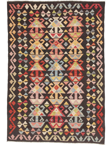 Hand Made Rug Kilim Afghanistan 119x174 Black M
