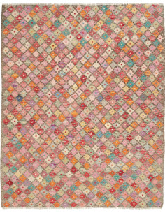 Hand Made Rug Kilim Afghanistan 132x163 Pink Mu