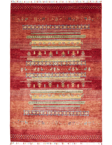 Hand Made Rug Siva Pakistan 124x186 Terracotta