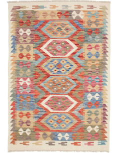 Tappeto Originale Kilim Afghanistan 99x147 Blu