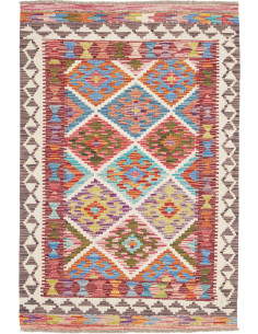 Hand Made Rug Kilim Afghanistan 100x148 Multico