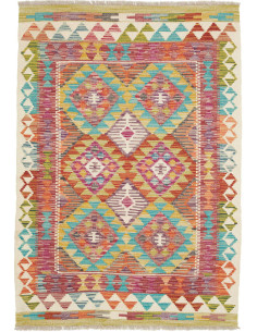 Hand Made Rug Kilim Afghanistan 103x146 Multico