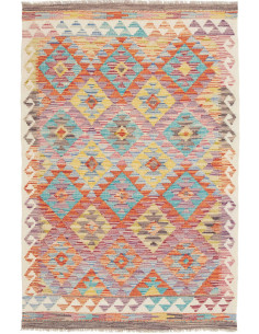 Hand Made Rug Kilim Afghanistan 101x150 Orange