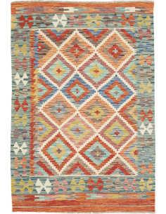 Hand Made Rug Kilim Afghanistan 105x151 Blue Or