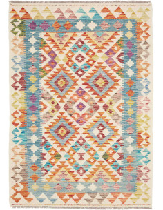 Hand Made Rug Kilim Afghanistan 105x153 Ivory B