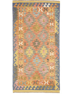 Hand Made Rug Kilim Afghanistan 100x193 Orange