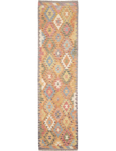 Tappeto Originale Kilim Afghanistan 82x299 Gial