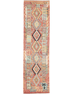 Hand Made Rug Kilim Afghanistan 85x304 Orange T