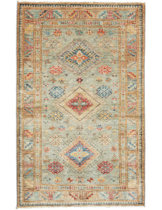 Hand Made Rug Kazak Fine Pakistan 96x153 Teal G
