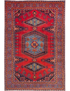 Tappeto Originale Wiss Persia 220x327 Rosso Blu